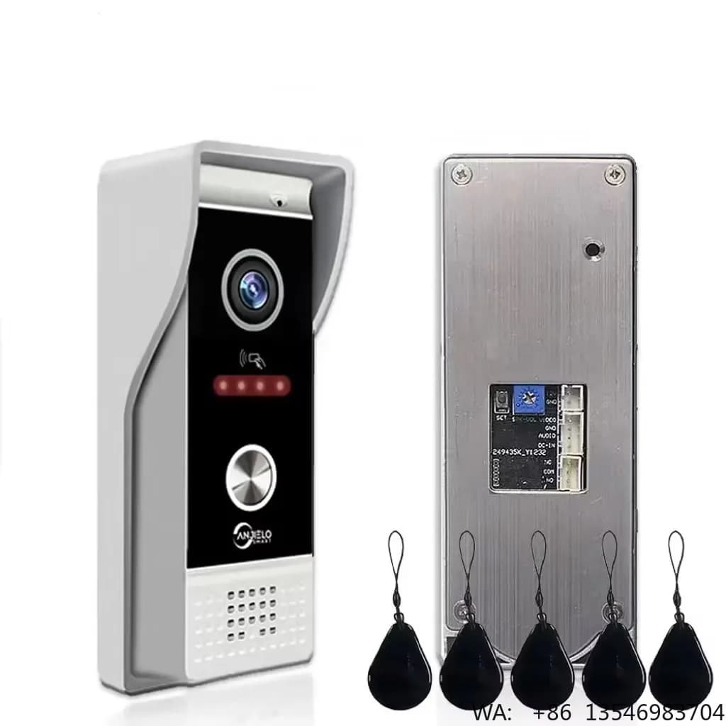 Videocitofono Impermeabile IP65 Anjielo con Schermo TFT da 7 Pollici, Citofono in Lega di Alluminio con WiFi e App Tuya