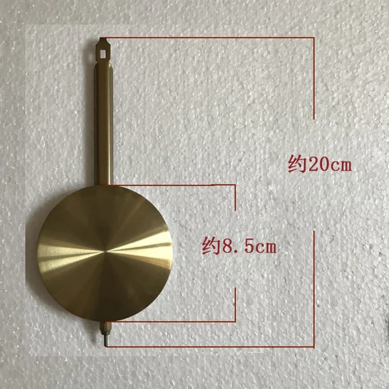 Pendolo in oro Orologio da nonno Parti di riparazione Orologio da parete meccanico Meccanismo di orologio a pendolo da 20 cm Maquinaria De Reloj Accessori