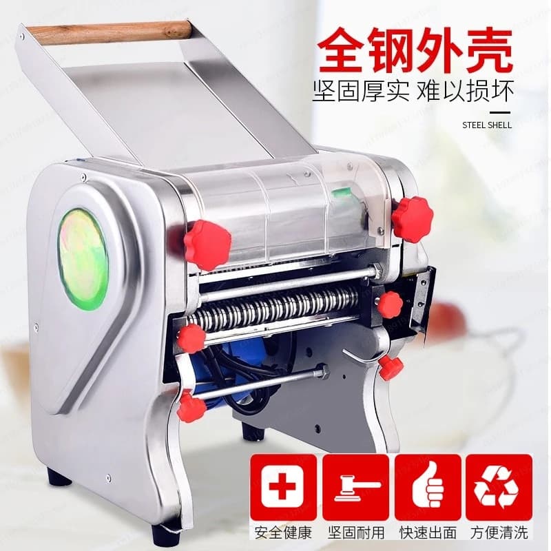 Macchina Elettrica per Pasta 550W - Impastatrice Commerciale in Acciaio Inox per Pasta e Ravioli con Funzione di Impasto