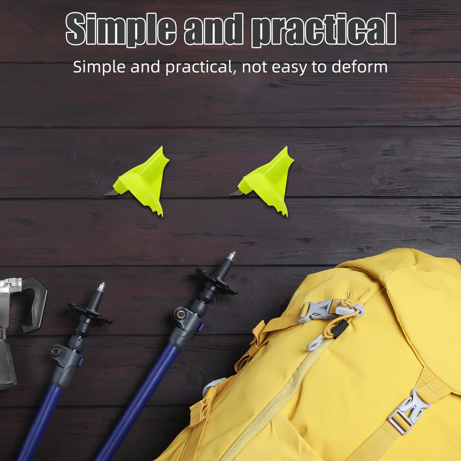 Set di 4 punte protettive di ricambio per bastoncini da trekking, per escursionismo, camminata, sci, installazione senza attrezzi, resistenti all'usura, migliorate