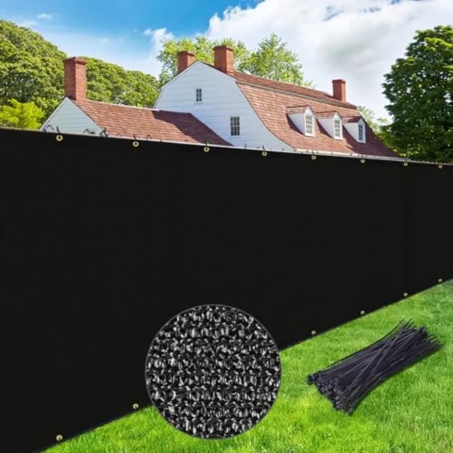 Privacy Screen 6' x 50' Fence Commercial 220GSM Fence Panel with Brass Grommets Heavy Duty Perfect for Outdoor Back Yard Custom