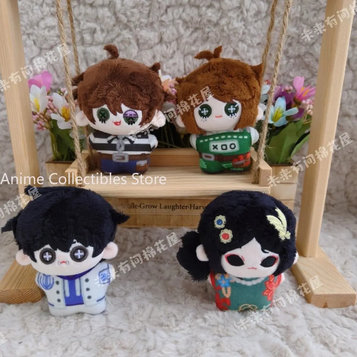 Anime Identity V Luca Balsa Emma Woods Cosplay 10cm Cartoon Figure Model Plush Pendant Keychain Backpack Accessories Gift