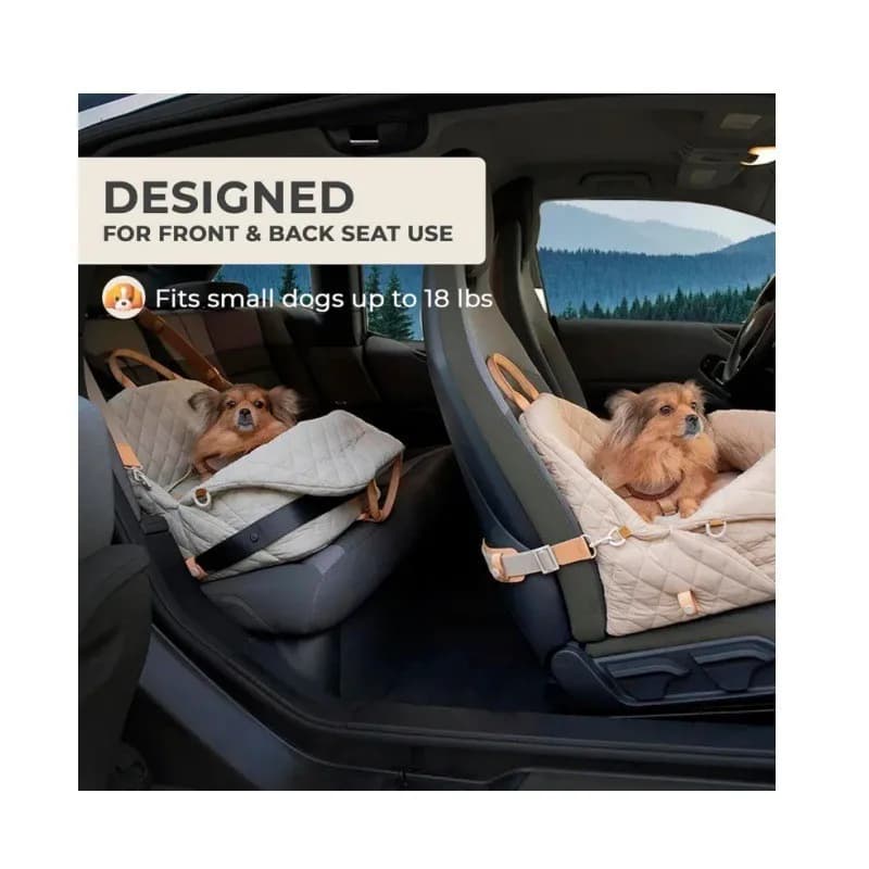 Borsa Trasportino Multifunzione 3 in 1 per Animali Domestici, Trapuntata alla Moda, Portatile e Montabile in Auto, Cuccia per Cani e Gatti, Accessori e Forniture per Cani