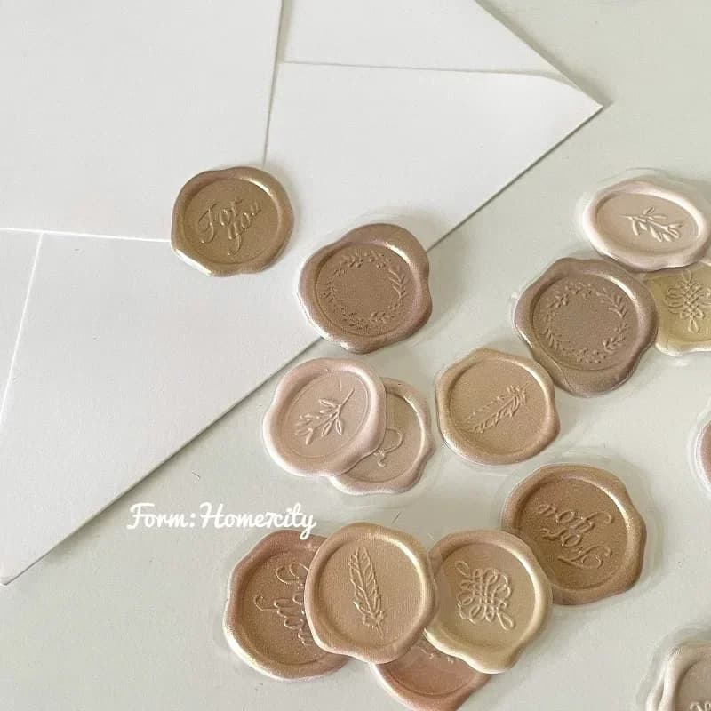 18 pz/set Retro Busta Sigillo Adesivo Vintage Stile Europeo Timbro di Cera Sigillo Adesivo FAI DA TE Decorativo Scrapbook Adesivo Studente