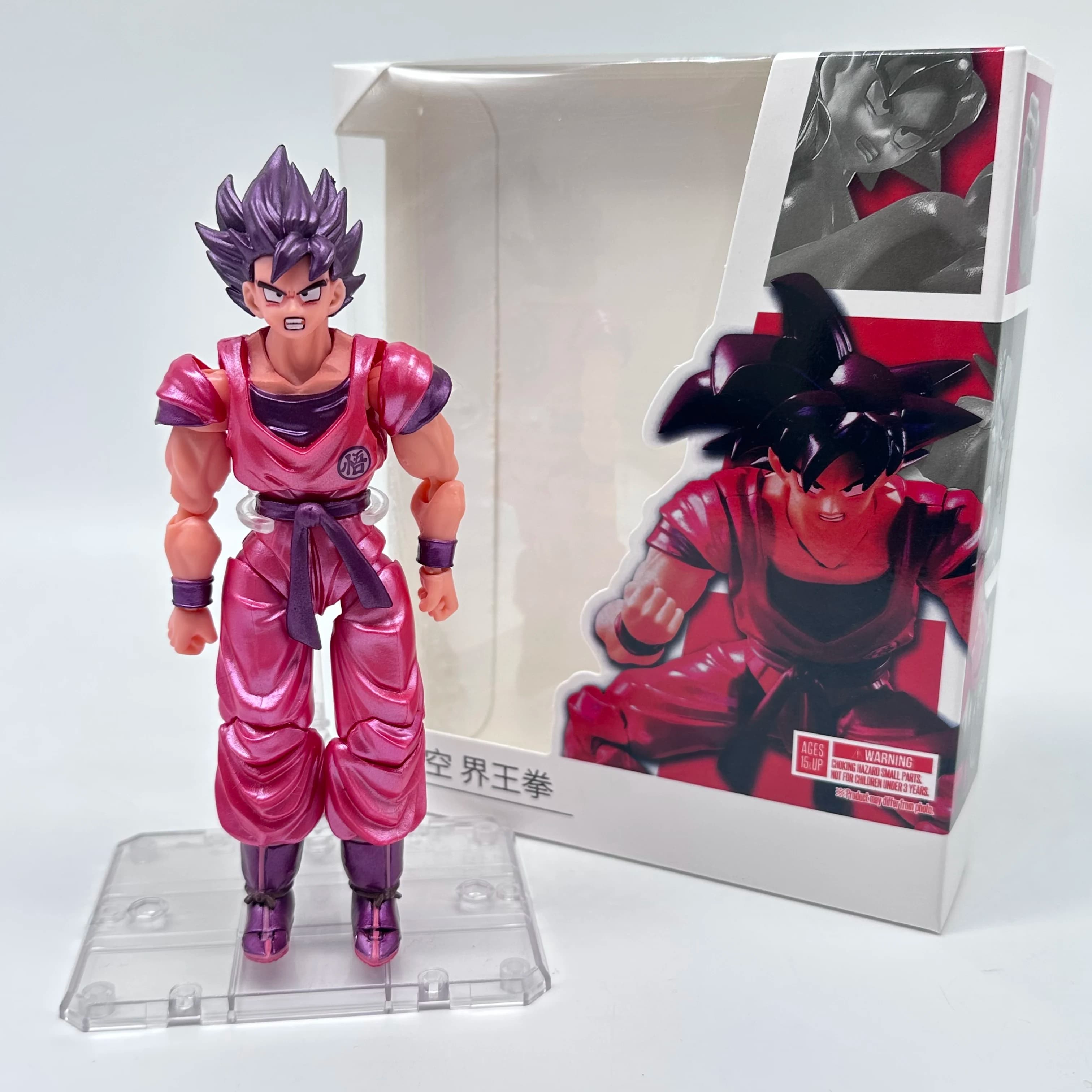 Statuetta di Goku in Modalità Kaioken di Dragon Ball, Modellino Anime da Collezione, Decorazione per Scrivania