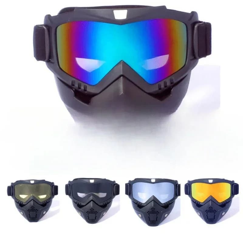 Occhiali da sci Ciclismo Occhiali da sole da motocross Occhiali da snowboard Casco tattico Occhiali da moto Maschere per il viso Protezione UV Antivento