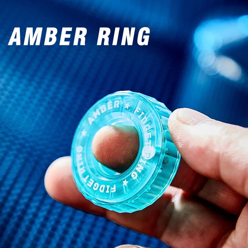 Cricchetto Fidget Anello Fidget Slider Adulto EDC Metallo Fidget Giocattoli ADHD Mano Spinner Giocattoli antistress Giocattolo da ufficio Regalo per adulti