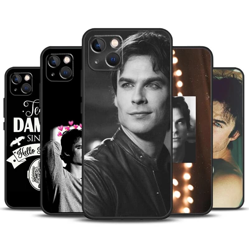 Damon Salvatore Case For iPhone 14 13 11 12 16 15 Pro Max 12 13 Mini X XR XS MAX 7 8 14 16 15 Plus Back Cover