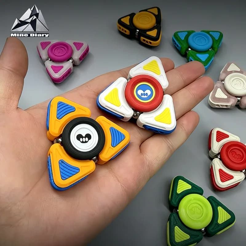 Giroscopi da dito creativi EDC antistress, strumento per l'allenamento della concentrazione ADHD, spinner a cricchetto, giocattoli antistress per adulti