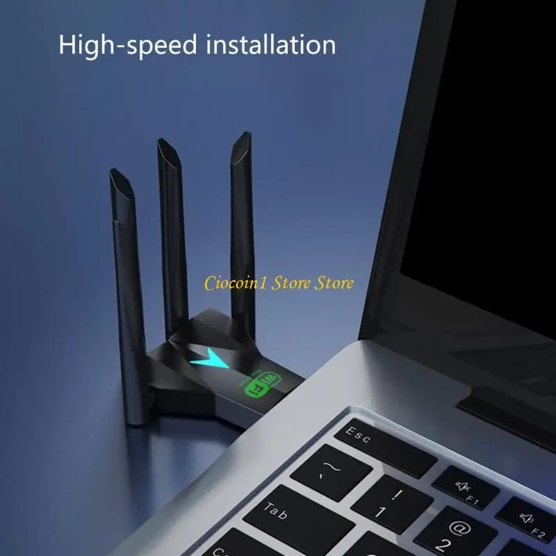 A3PC 4 Antenne Wireless USB Networking Card 2.4G Doppio banda 1300 Mbps Adattatore WiFi per più sistemi