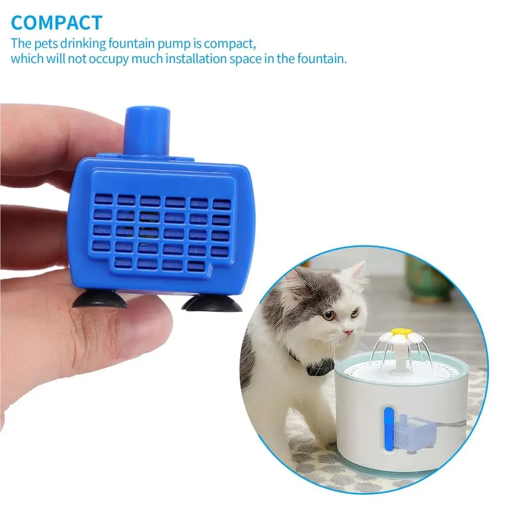Parte di ricambio per ciotola adattatore per pompa per fontana per animali domestici con luce a LED Dispenser d'acqua super silenzioso Forniture per animali domestici