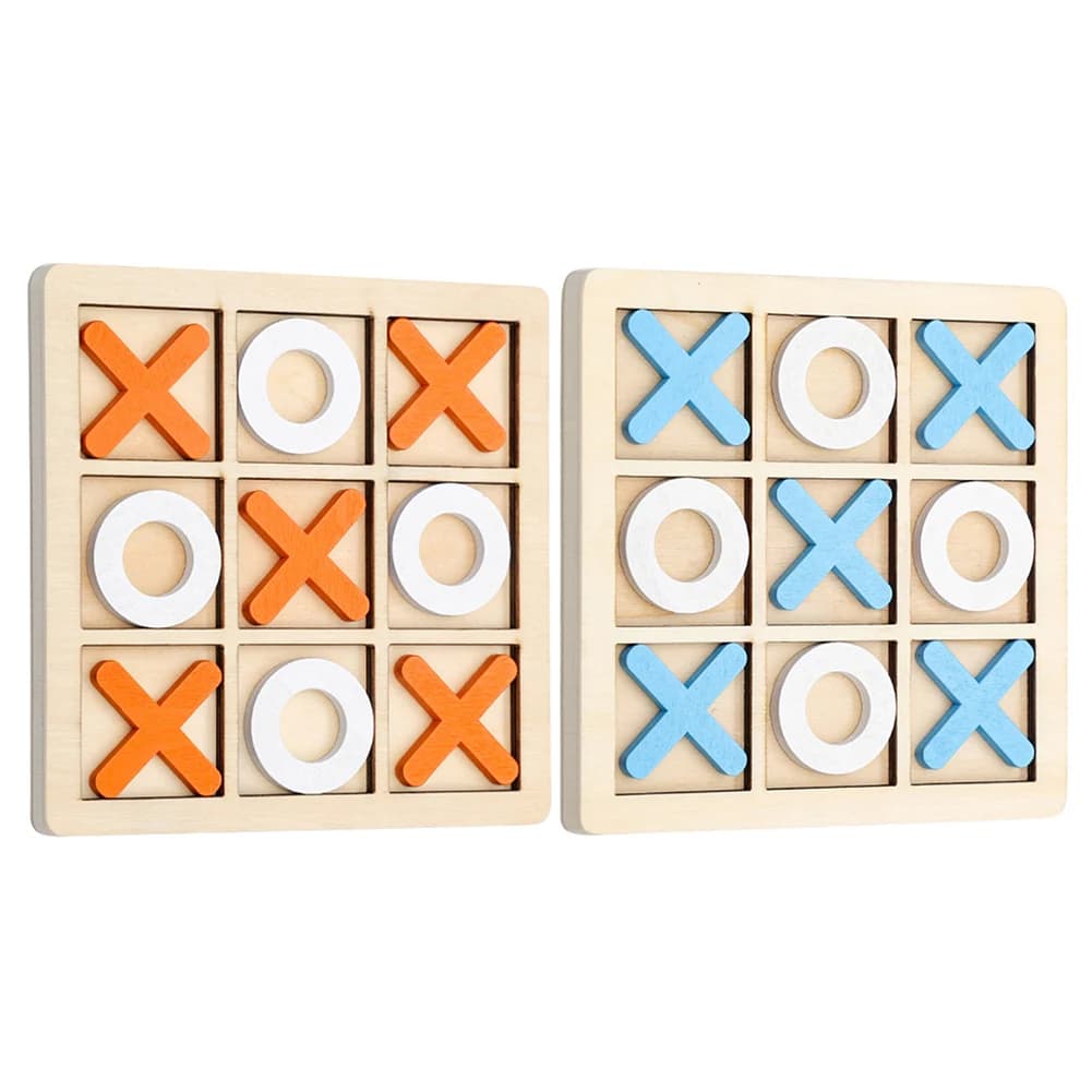 Gioco Tic Tac Toe, Giocattolo Educativo per Bambini, Gioco da Tavolo Classico per Allenare la Coordinazione Occhio-Mano, Gioco Montessori per Ragazzi e Ragazze