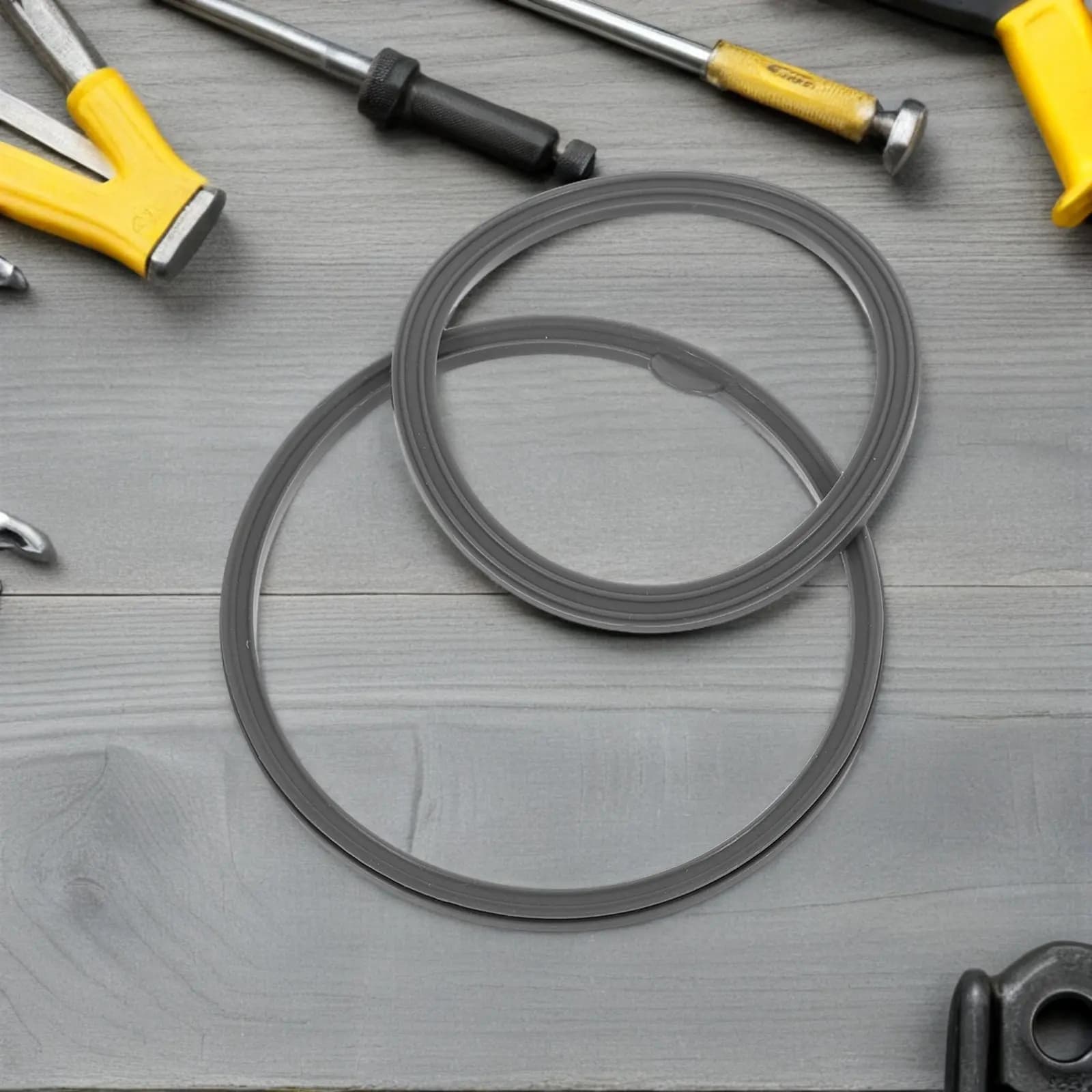 Set of 7 Gripper Cover Gaskets, Filo Frusta and Gasket for Bottle with Hook - Compatible with Spare Parts for Protective Shaker Bottles