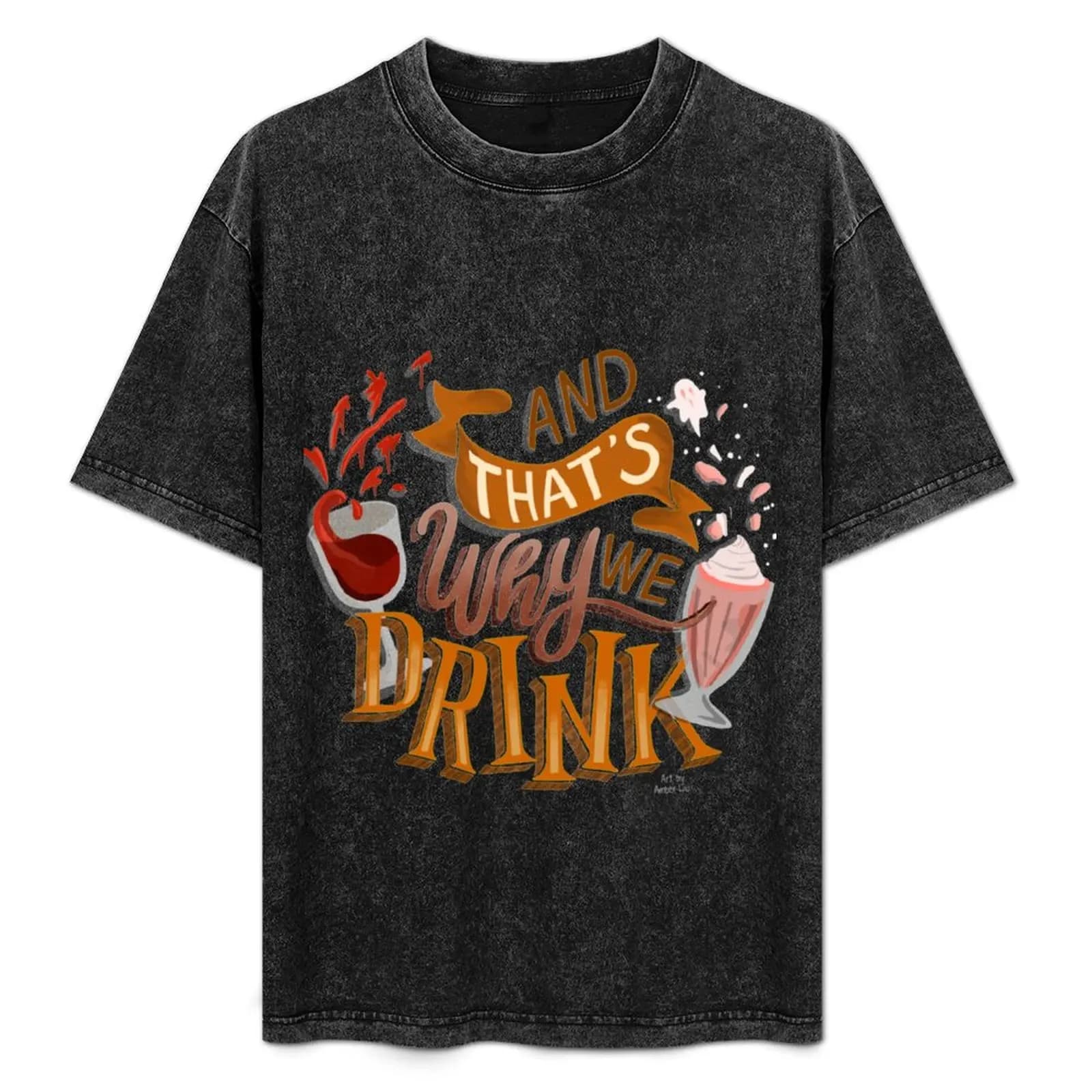 And That_s Why We Drink Illustration ATWWD T-Shirt Plus Size Quick Dry Sports Tee