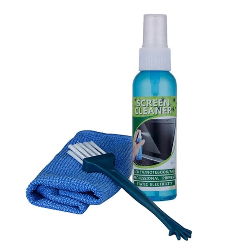1 Set High quality liquid screen cleaning kit with brush cloth for LCD TV Tablet Pad for phone Laptop Pulitor for camera lens