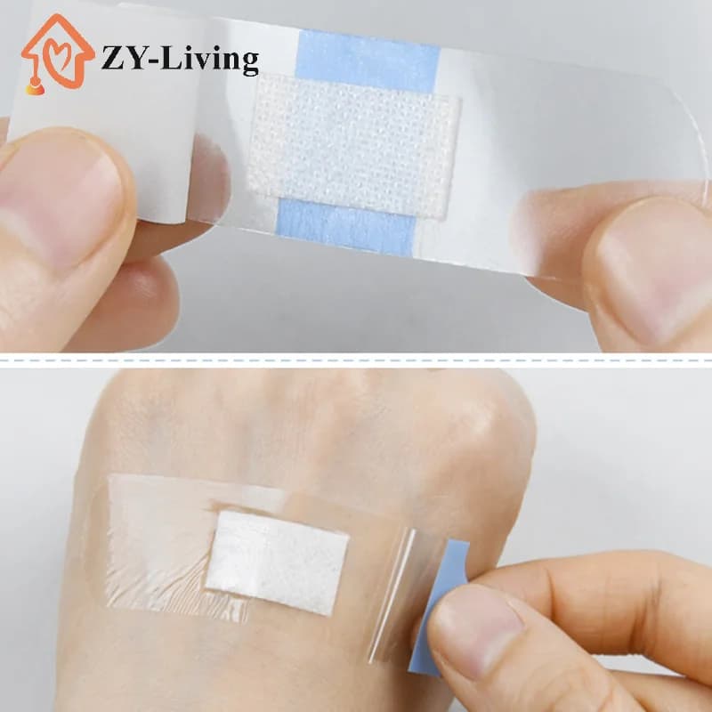 120pcs/box PU Transparent Waterproof Band Aid Adhesive Strips Plaster For Wound Sports Bathing