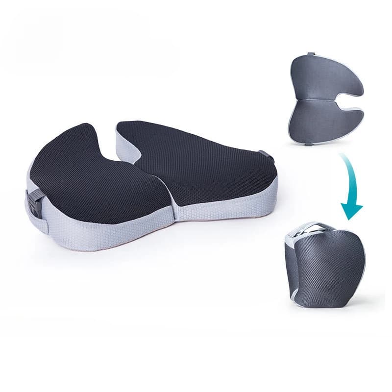 Memory Foam Cushion Foldable Breathable Travel Cushion Chair Butt Cushion Office Chair Cushion Seat Cushion decoration home