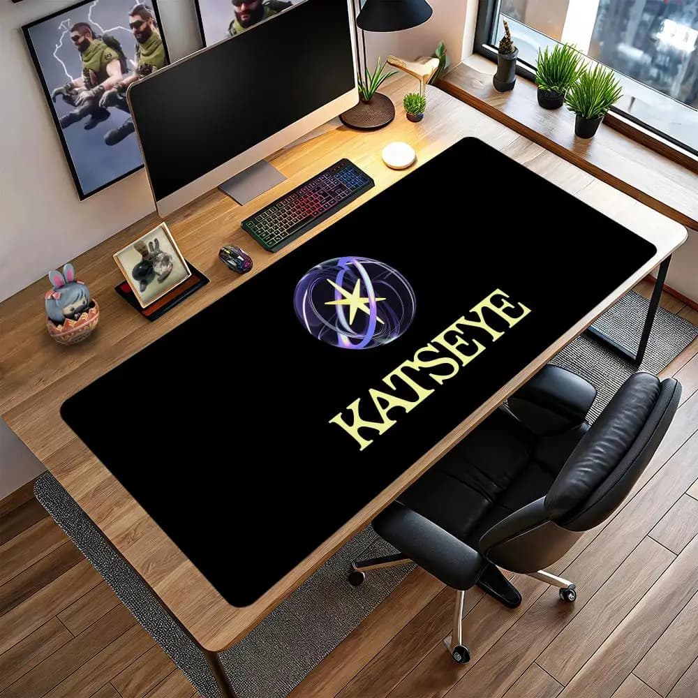 Tappetino per mouse POP KATSEYE Tappetino da gioco grande, tappetino da scrivania esteso, tappetino per mouse anime personalizzato, tappetino per mouse RUB, superficie antiscivolo