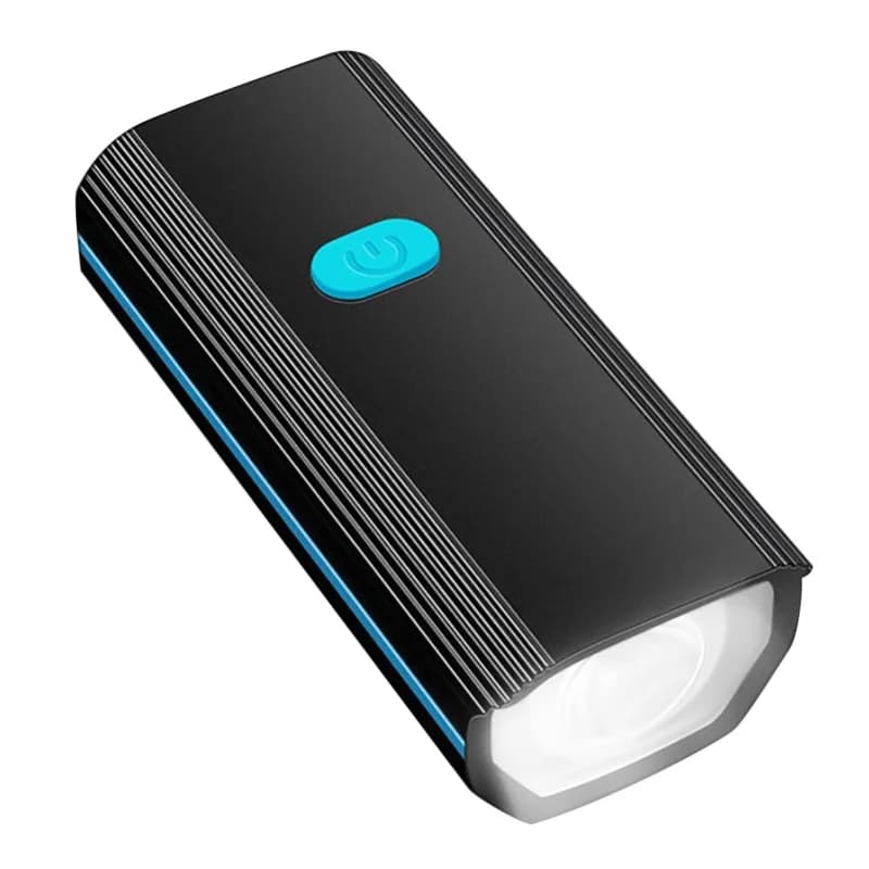 Bicycle light with clacson, rechargeable via USB, ultra bright, strong, for children, with night guide bell