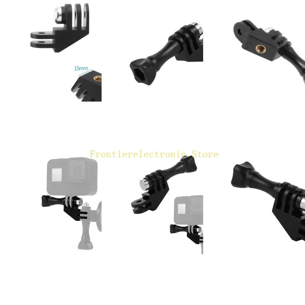 Supporto adattatore per action camera in metallo G8DB per sgancio rapido con angolo 0 e 90 gradi