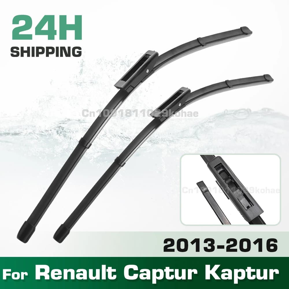 GREATROAD Tergicristallo LHD e RHD Set di spazzole tergicristallo anteriori per Renault Captur Kaptur 2013 - 2016 Parabrezza Parabrezza Spazzola per finestra 26 "+ 14"