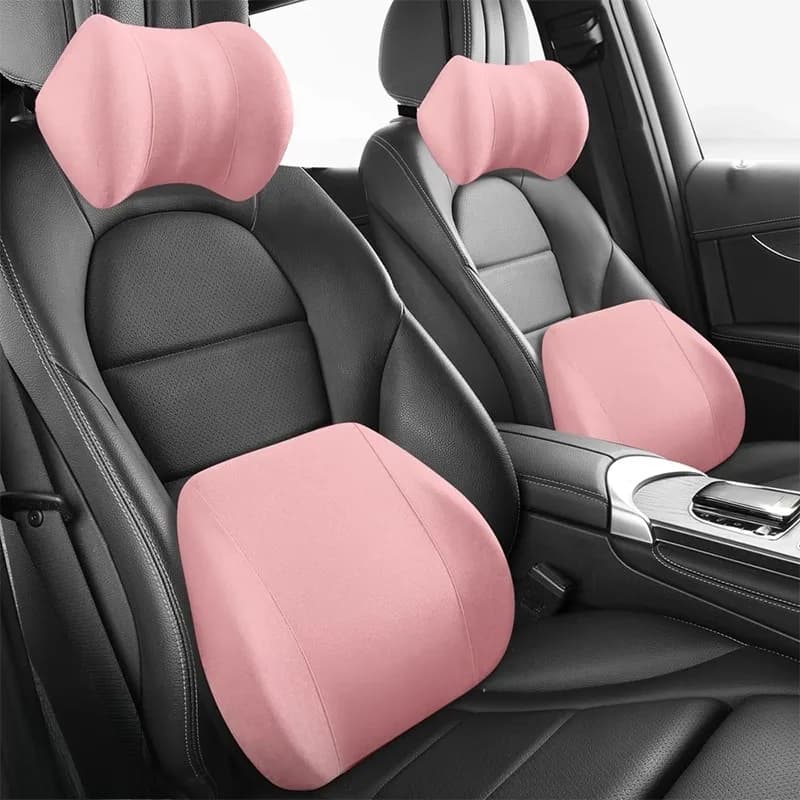 Cuscino e poggiatesta in memory foam per auto - Cuscino di supporto lombare/cuscino in vita