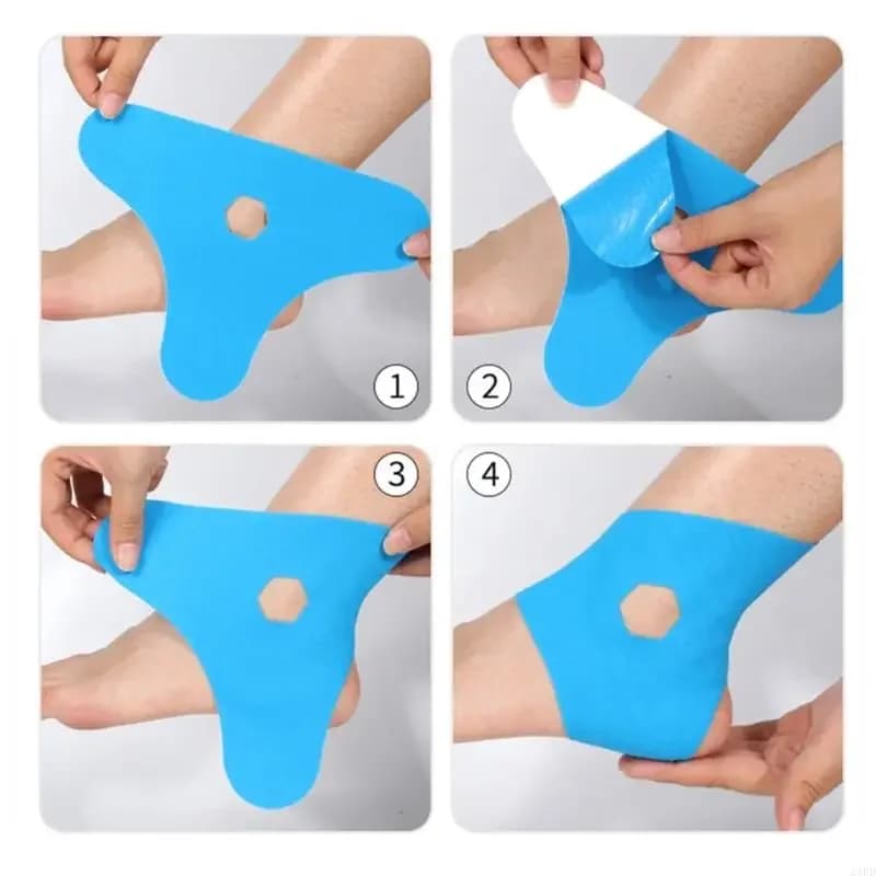 6 pezzi traspiranti elastici atletici protezione della caviglia nastro kinesiologico supporto caviglia nastri muscolari per