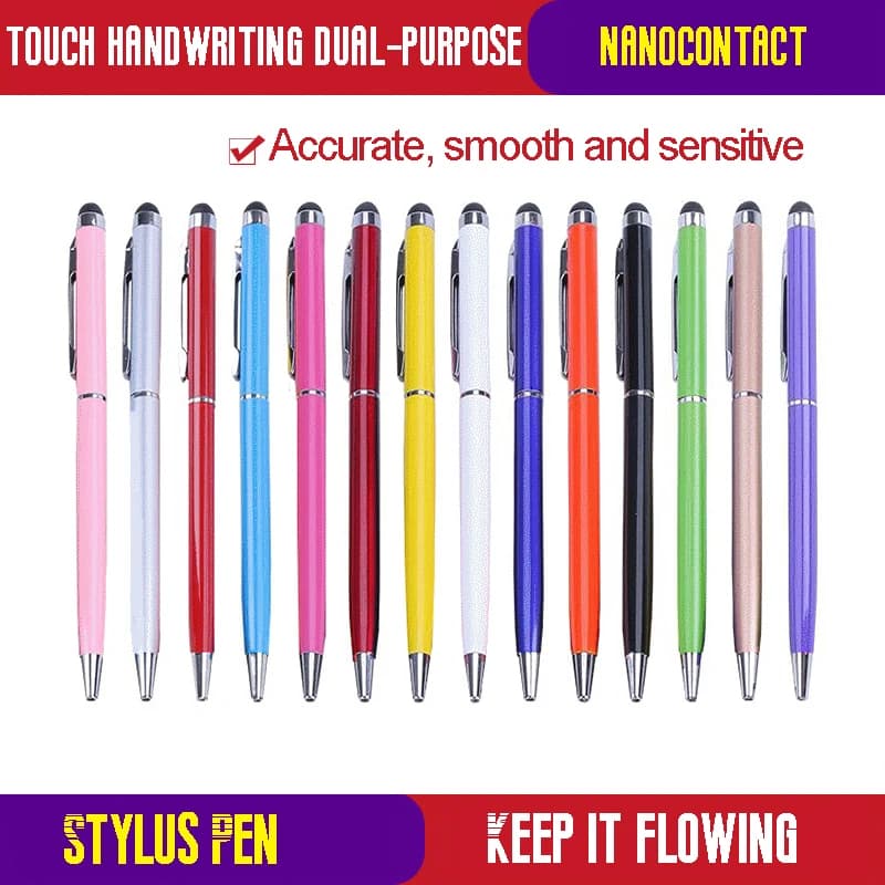 Penna Touch con penna a sfera in metallo per accessori elettrostatici per telefoni cellulari matita universale per Tablet Android ipad