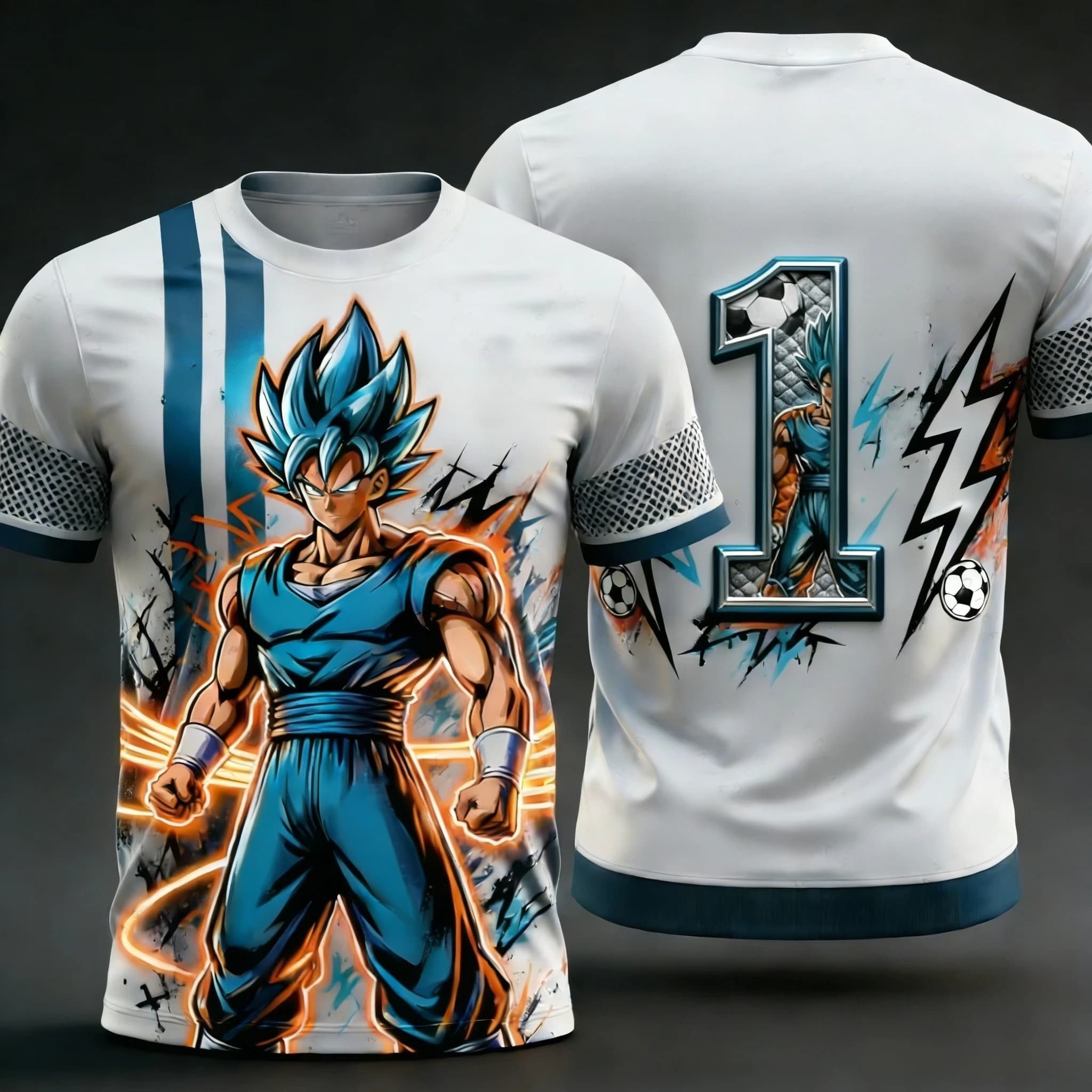 Summer Soccer Jersey 2026 New Men's Collection Adult Dragon Ball Goku 3D Print Numbers 1 to 10 T-Shirt Baby Soul Unisex Y2k