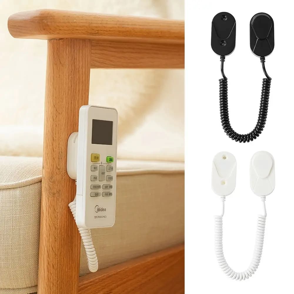 Remote Control Tether Remote Leash Retractable Remote Holder Lanyard Wall Mount AntiLost Rope Security Cable Wire Belt Home Tool