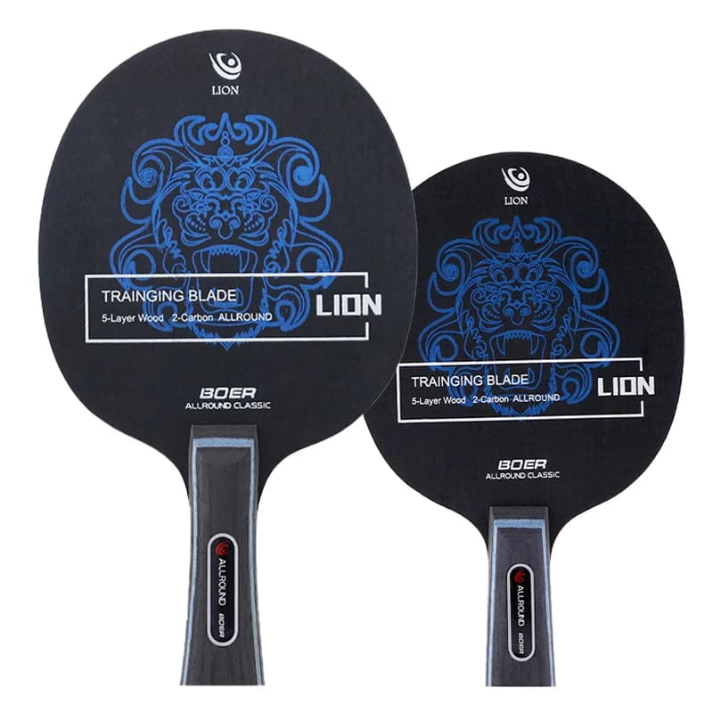 Lama da ping pong Lion 5 Legno 2 Carbonio Lama da ping pong professionale Attacco di controllo della palla stabile FL/CS per allenamento per principianti