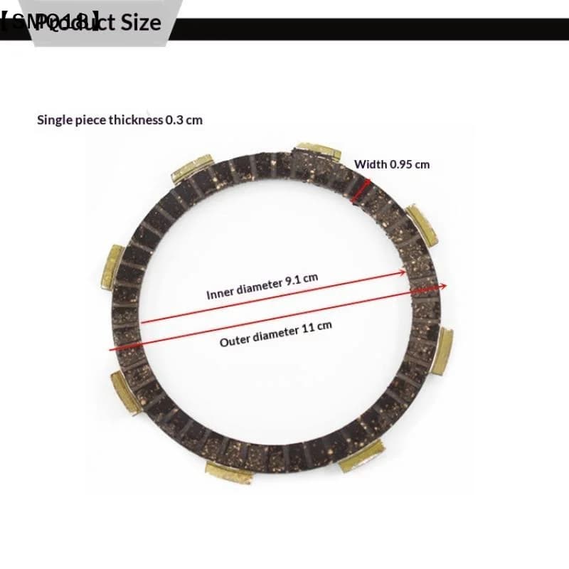 4/5/6Pcs General-purpose Motorcycle CG125 150 Clutch Plate Three-wheeler Friction Clutch Plate Iron Plate【SMQ】