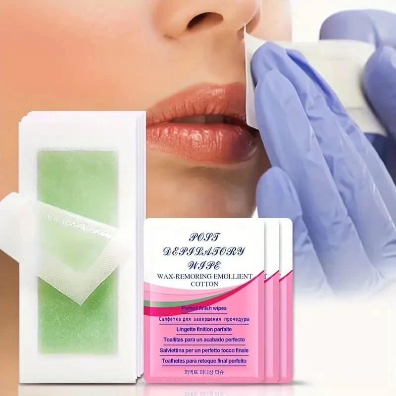 10/30/50 pezzi strisce di cera depilatoria per la depilazione carta di cera strisce di cera fredda carta per viso collo braccio gamba corpo strumenti di bellezza