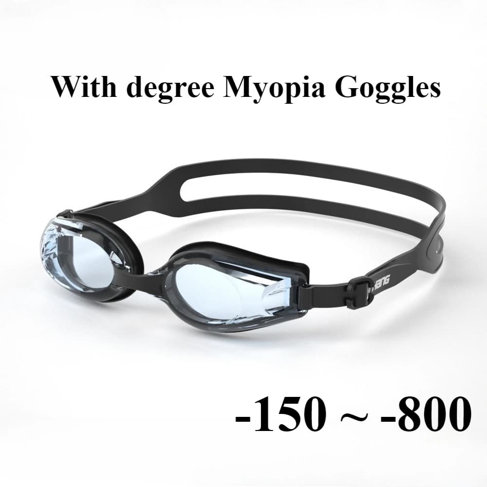 -150 ~ -800 Swimwear for myopia Miopia waterproof anti-fog with high definition transparent lenses