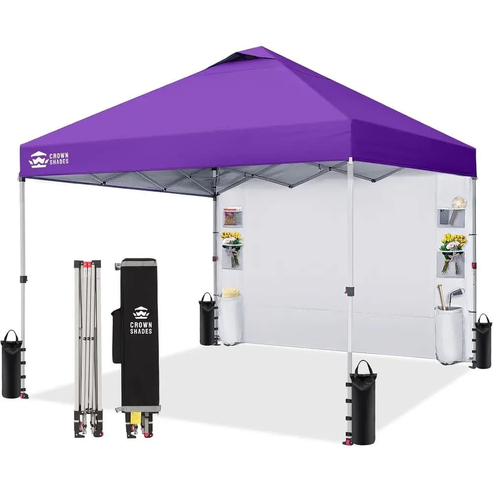 Tenda da Sole 10x10 per Esterni con Pareti Laterali, Facile da Montare, Riparo dal Sole per Campeggio e Spiaggia