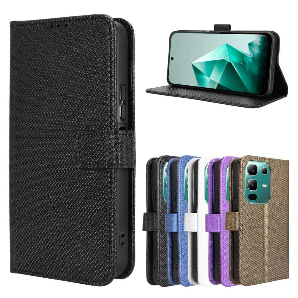 Custodia in pelle Proteggi la copertura per Infinix Note 50X 5G Flip Stand Cover per Infinix Note50X Portafoglio Porta carte Phone Coque