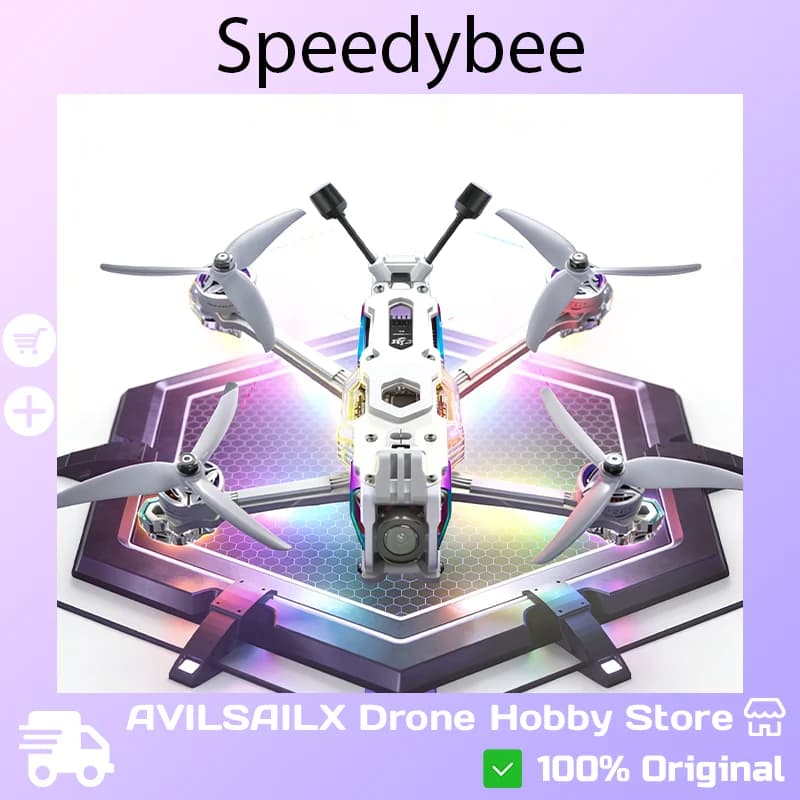 SpeedyBee Mario5 Renewed, 5 Inch FPV Race Drone, Digital Kit HD O4, DC Power Set
