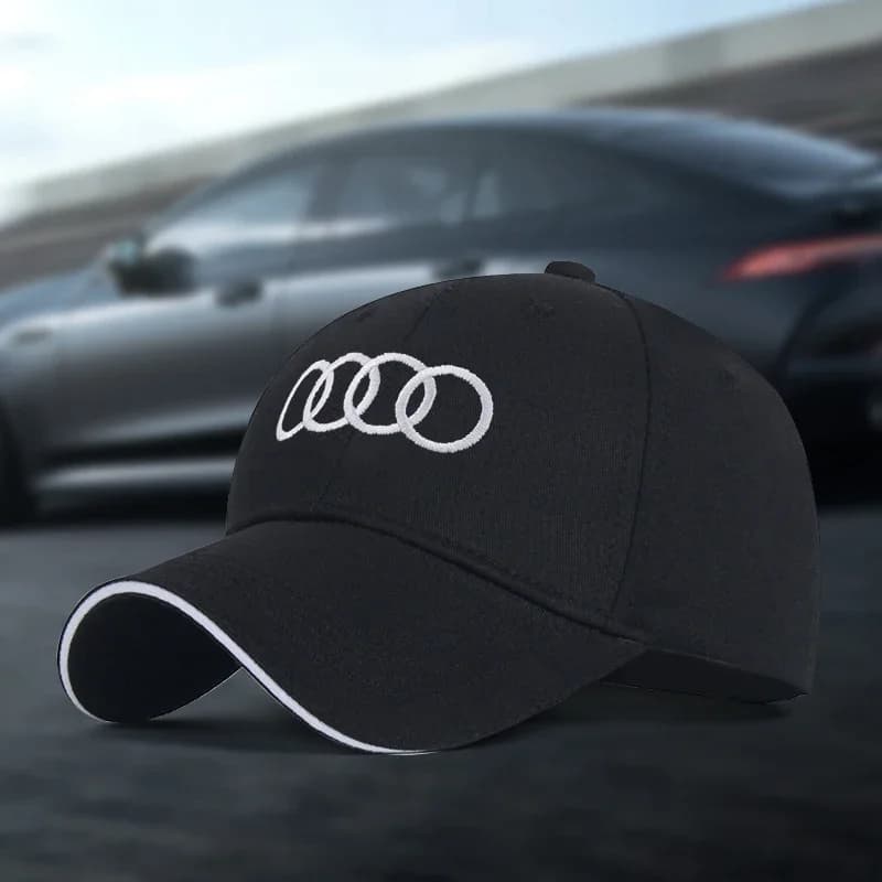 Creative Cotton Letter embroidery Car Styling baseball Cap For AUDI A3 A4 A5 A7 A8 TT Q5 Q3