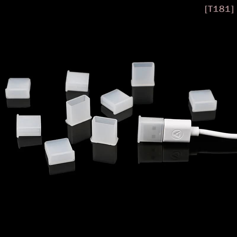 [E] 10 pezzi di tappi protettivi in plastica per cavo USB maschio, antipolvere