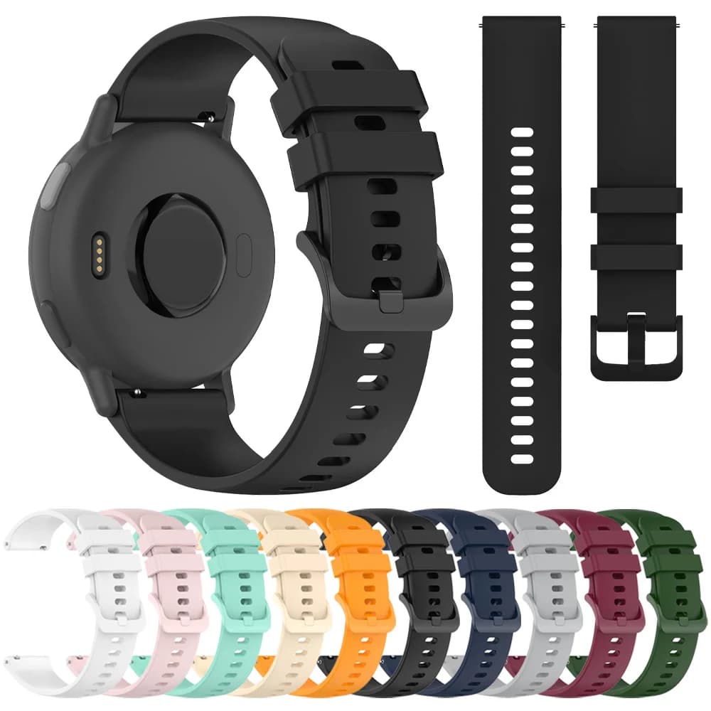 Cinturino in silicone da 20-22 mm per Garmin Venu 3, Forerunner 265 255 Music, Vivoactive 4, Garmin Venu Sq 2 Plus, braccialetto universale