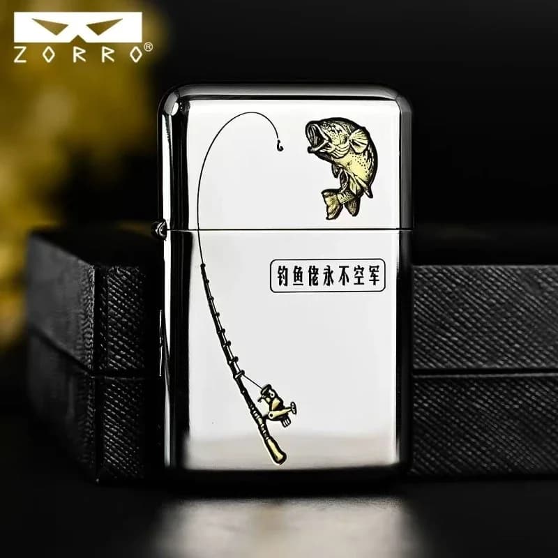 2026ZORRO 3rd Generation 790 High-end White Nickel Two-color Double-sided Keroseine Lighter Creative Windproof Firer Pure Copper