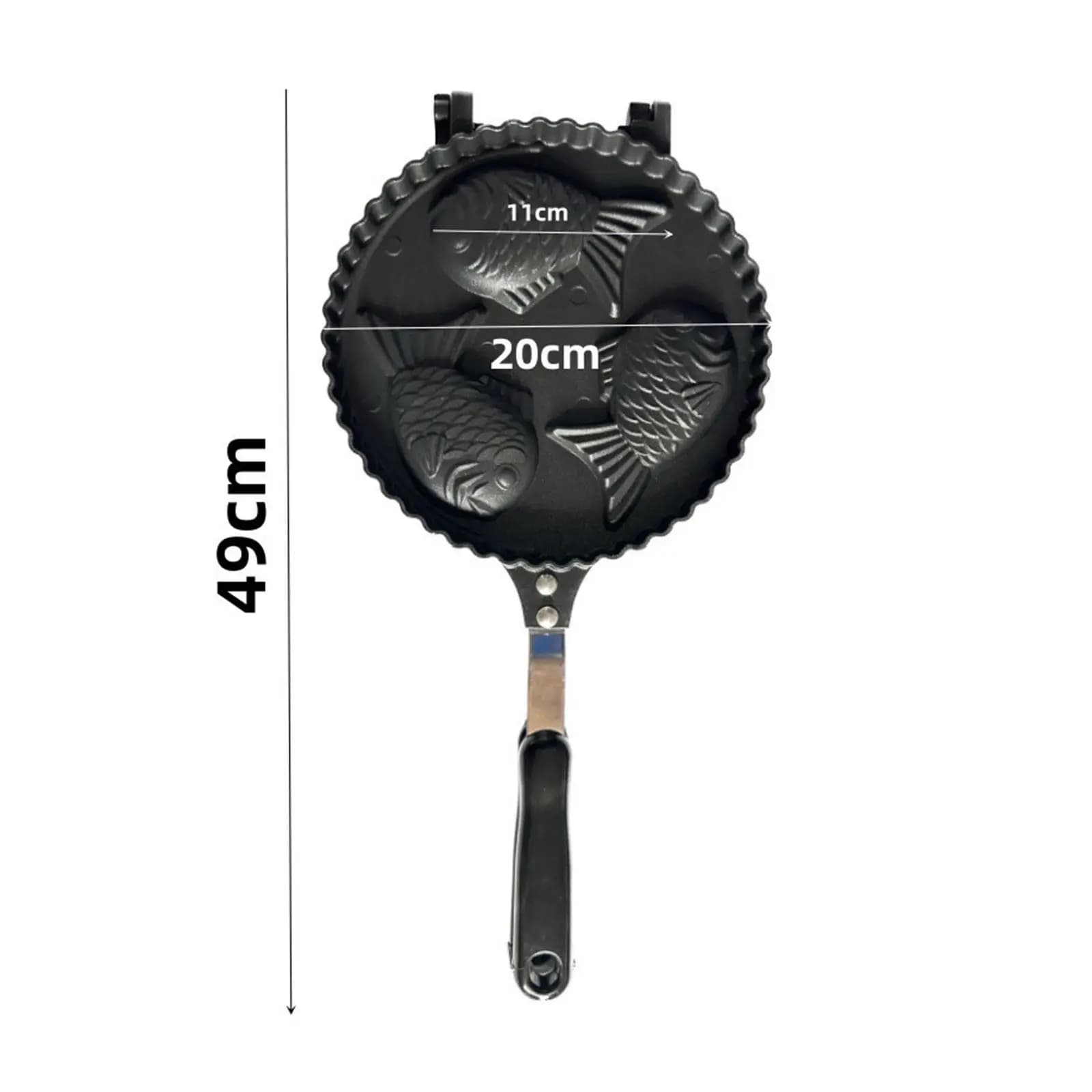 Kitchen Bakeware Nonstick Baking Double Pan Taiyaki Fish Waffle Maker Waffle Cake Maker for Household Party Dorm Kitchen Cafe
