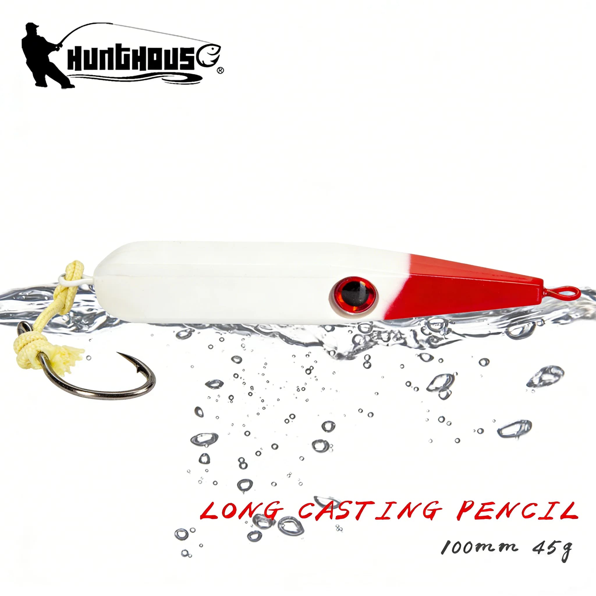 Hunthouse Esca Artificiale Affondante Tipo Pencil 100mm/45g per Traina GT Stickbait Walk The Dog Acqua Salata per Tonno Spigola Attrezzatura da Pesca