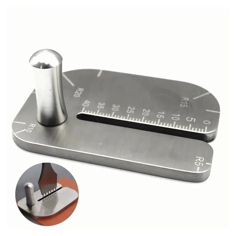 DIY Leather Pulling Board Practical Cutting Ruler Tool Stainless Steel Manual leather Cut Auxiliary Accessories Auxiliary Tool