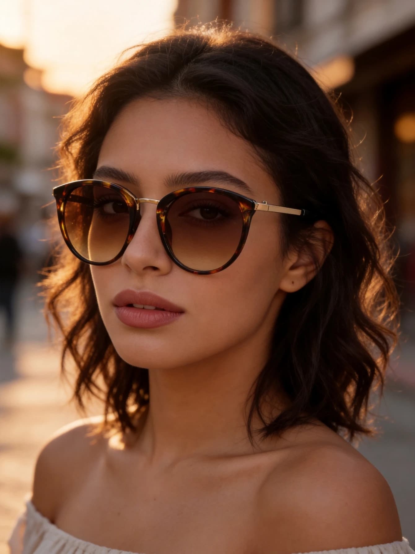 Women's Retro Cat Eye Round Glasses 1PC Fashion Eyewear for Daily Commute Outdoor Travel