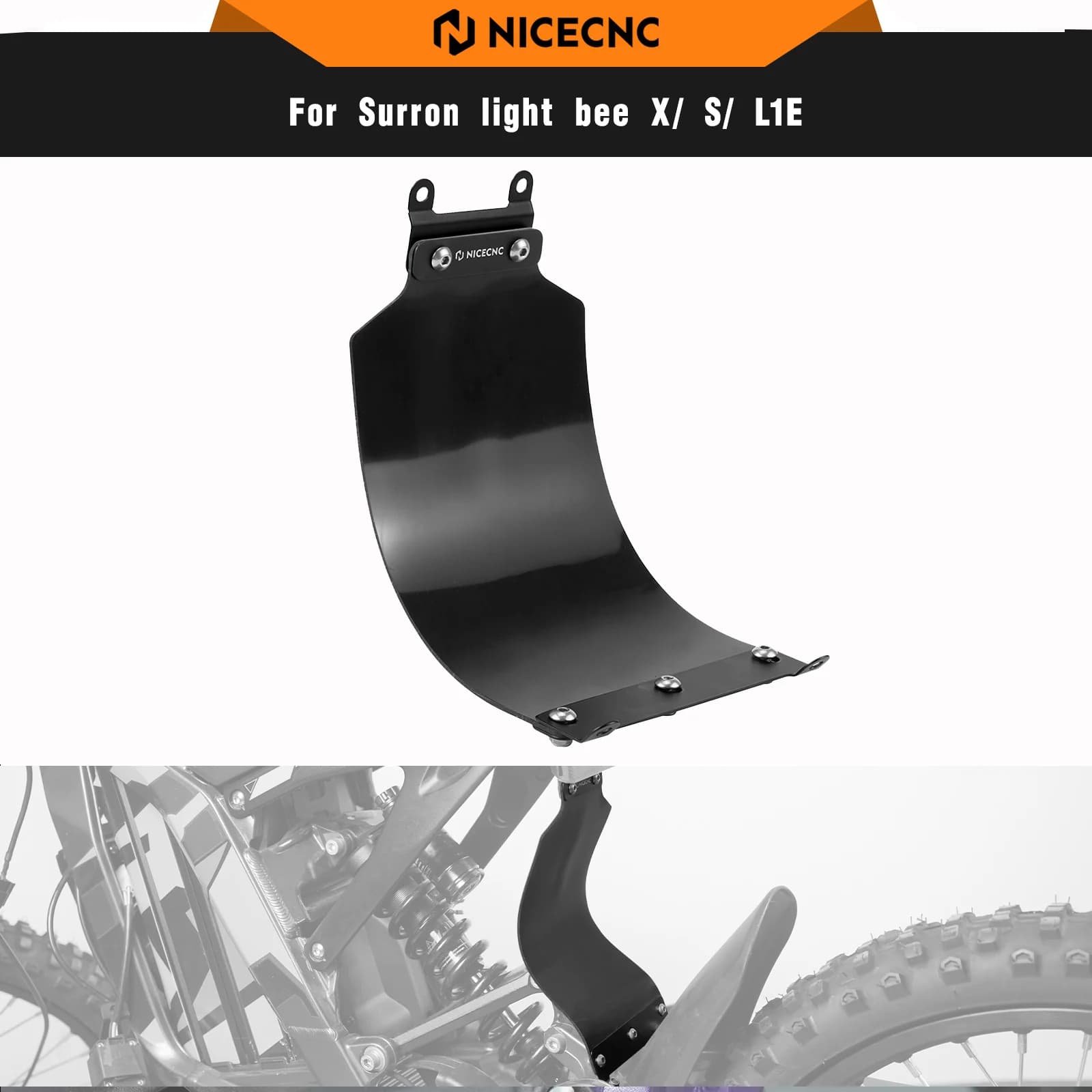 NICECNC Ammortizzatore Posteriore Parafango Guard Protector Per Surron light bee X light bee S L1E Segway X160 Segway X260 Sur-ron Parti Della Bici