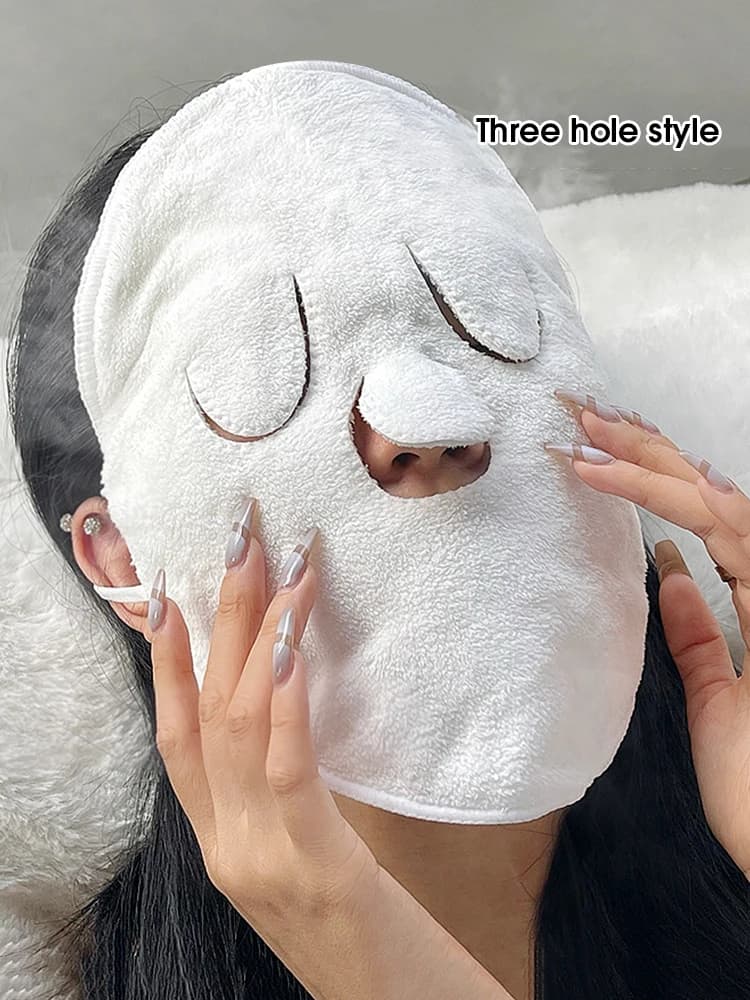 Towel for warm hangs hanging in the ear soft for the skin steam heating cold warm towel for face wet towel for face irrigation