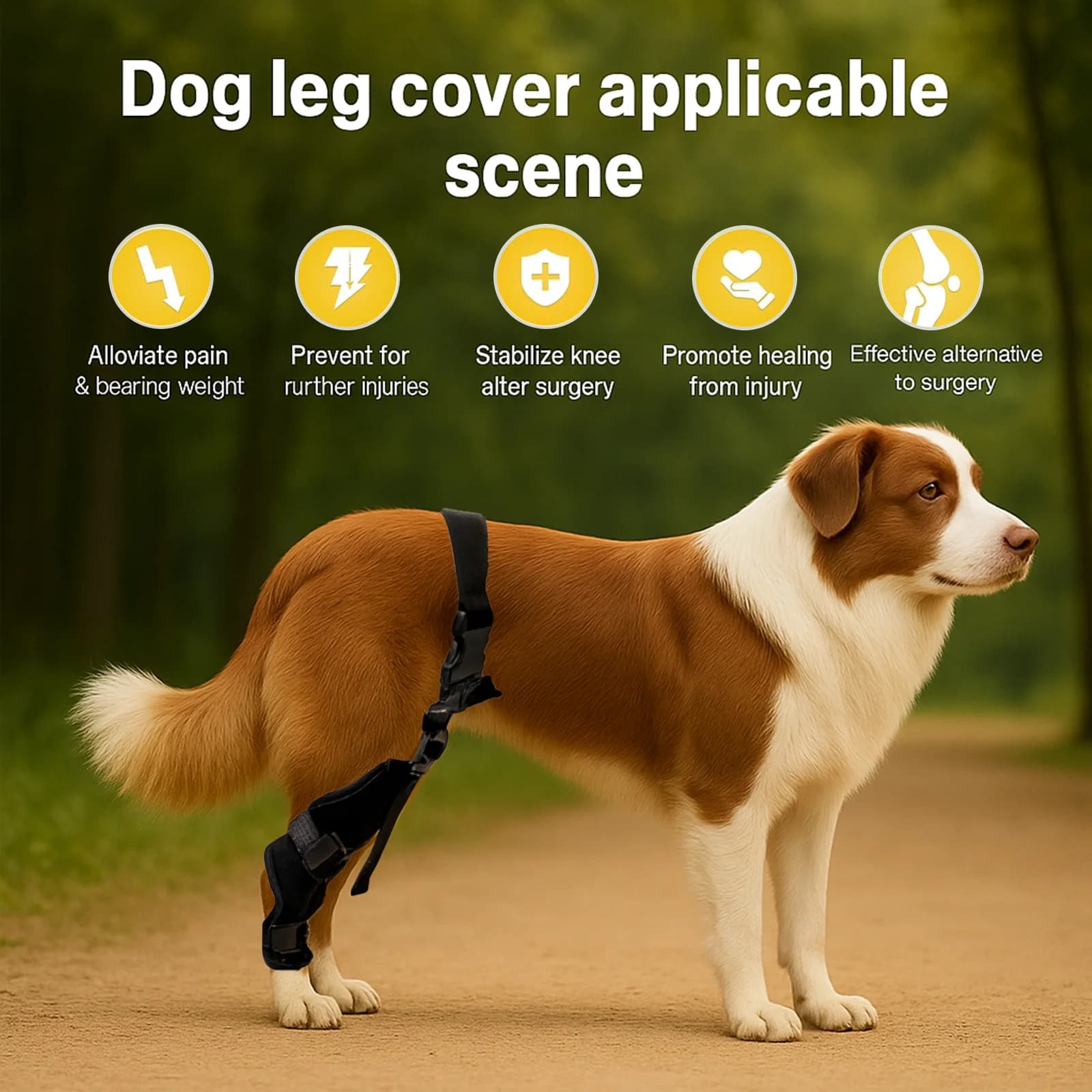 Nuova Protezione per Zampe Posteriori del Cane, Coprigambe, Protezione Articolare, Manicotto Protettivo per Ginocchia, Accessori per Animali Domestici