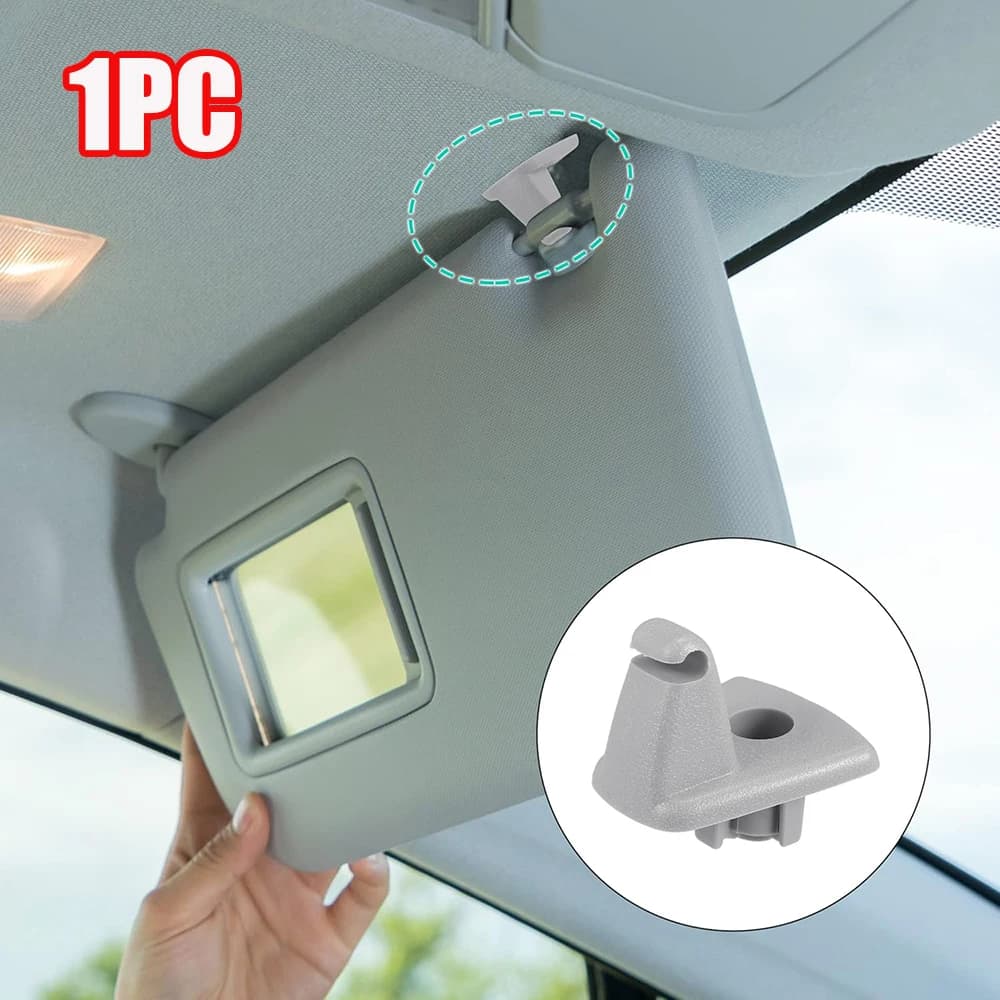 1 pz Per Chrysler Dodge Charger Magnum 2005-2007 Grigio Interno Grigio Visiera Parasole Clip di Supporto Gancio Staffa Gancio 1EJ51BD1AA