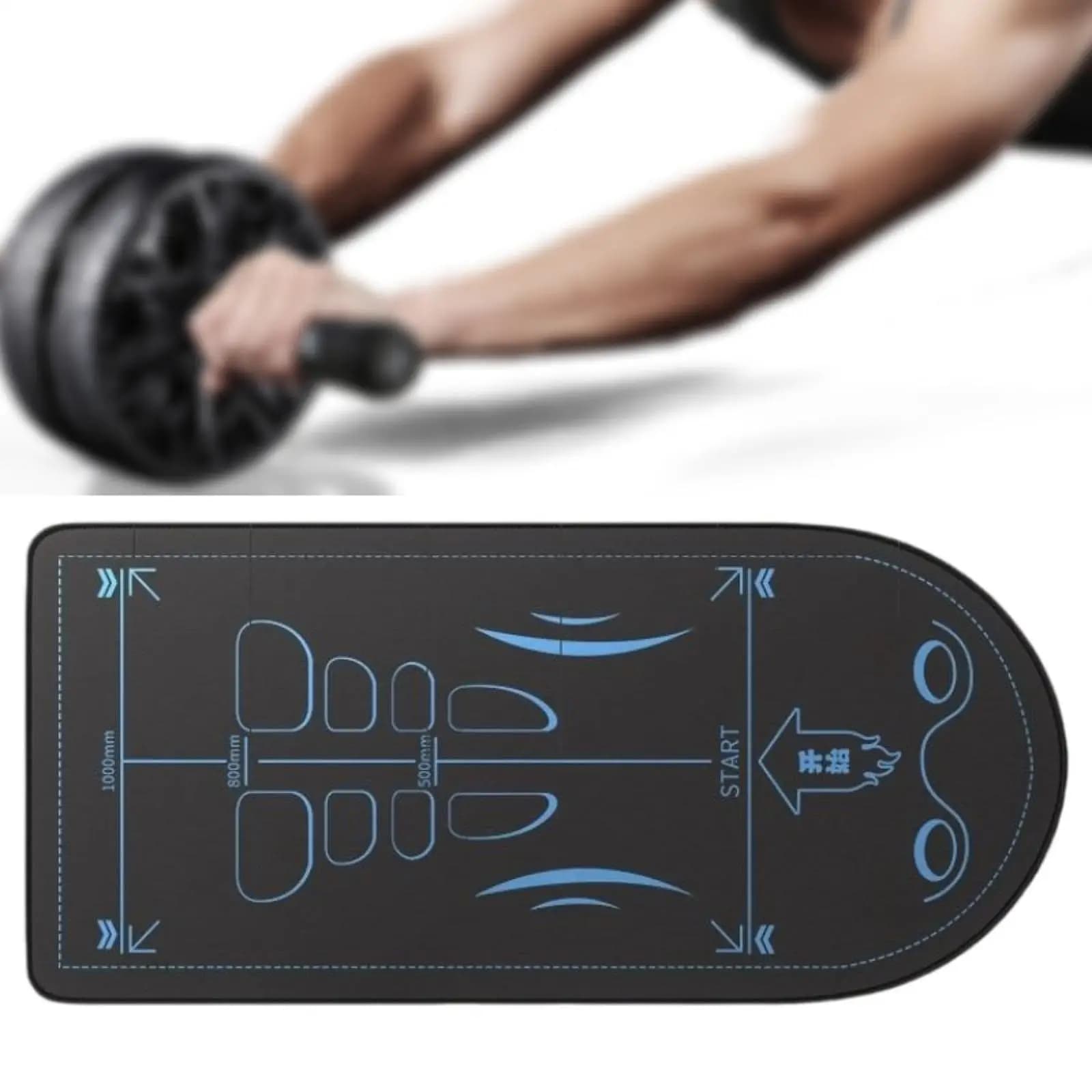 Tappetino Antiscivolo per Yoga, Protezione per Pavimento, Attrezzatura Fitness per Casa, Palestra, Pilates e Danza